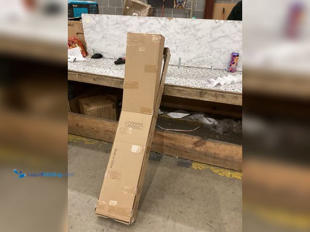 Lot 49-3532077 - V-Bookshelf W x 400 x D 200 x H 1340  Color: (Nut-Brown) Item is used.