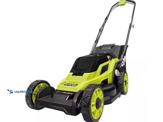Lot 49-5545555 - RYOBI
ONE+ 18V 13 in. Cordless Battery Walk Behind Push Lawn Mower (Tool Only), Used with no batter...