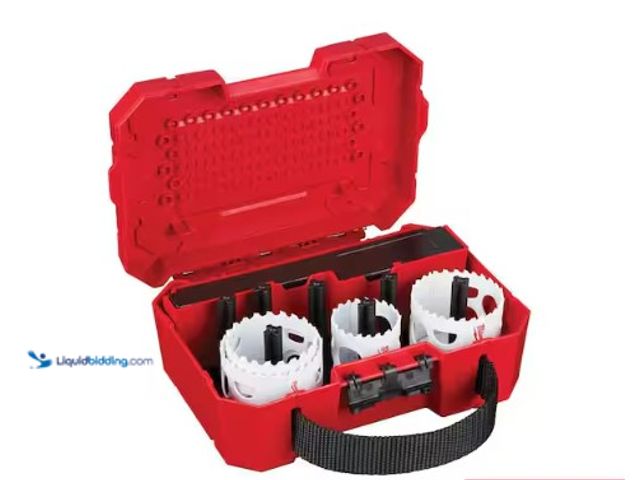 Lot 49-2004468 - Milwaukee Hole Dozer Bi-Metal Hole Saw Kit (8-Piece), Model # 49-22-4019, Scuffs/Scratches, Missing ...