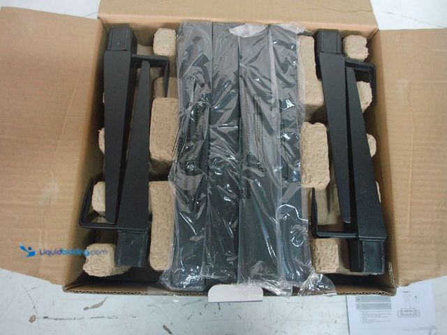 Lot 49-1629215 - Monteaux Lighting Black Integrated LED Outdoor Solar Pathway Lights with Clear Ribbed Glass (4-Pack)...