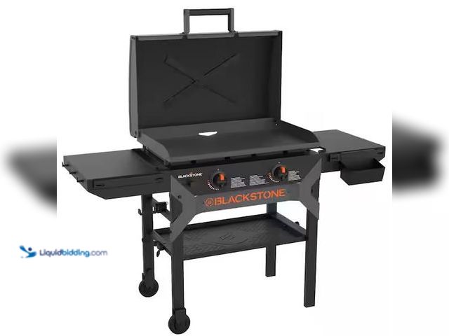 Lot 49-5486556 - Blackstone
2-Burner Propane Outdoor Griddle with Hood in Black Internet # 330247537
Model # 809391...