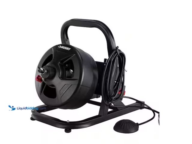 Lot 49-1566928 - Husky 5/16 in. x 50 ft. Cable Drum Auger, Model # 68292, Slightly used, Power on  Ref#SB0114