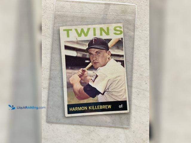 Lot 49-1505758 - COLLECTIBLE 1964 TOPPS HARMON KILLEBREW BASEBALL CARD #177 MINNESOTA TWINS #COINS0122