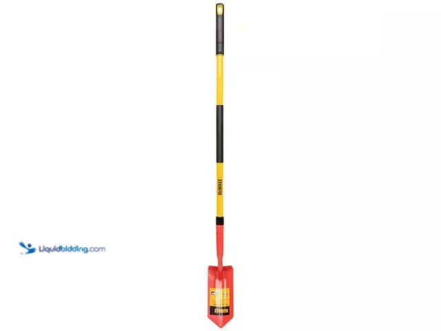 Lot 49-1547632 - DEWALT 49 in. Fiberglass Handle Carbon Steel Clean-Out Shovel, Model # DXLHA2609, Slightly used, Scu...