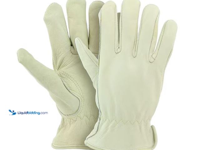 Lot 49-3600229 - Lot of (2) Large Grain Cowhide Water Resistant Leather Work Glove 2-Pack Model # PRO86009-L2P, Unuse...