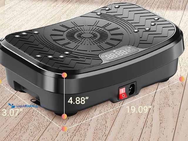 Lot 49-5436108 - Vibration Plate Exercise Machine, Vibration Plate for Lymphatic Drainage with Training Poster, Train...