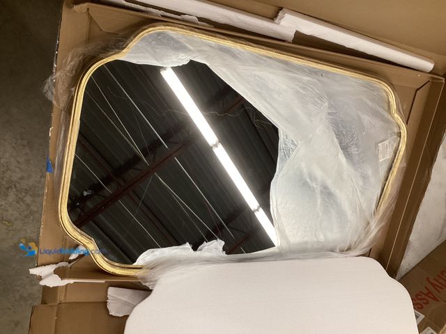 Lot 49-5551456 - Iron Mirror with Curved Corners 20x30, Unused