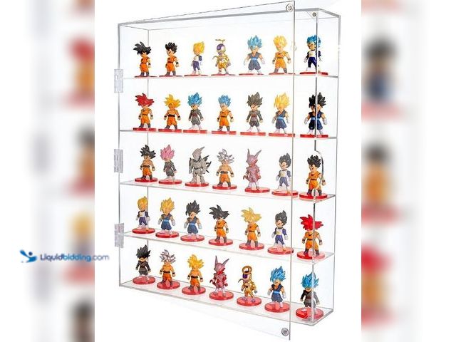 Lot 49-3432074 - AITEE Acrylic Display Case, Display Cabinet for Mini Funko Pop Figures, Dust-Proof Clear Wall Mounte...