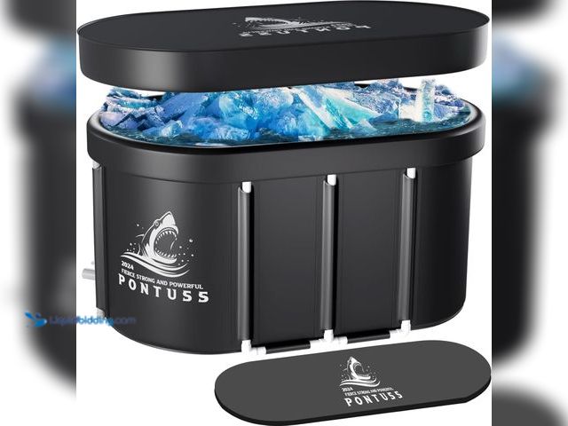 Lot 49-3512297 - XL Ice Bath Tub for Athletes - 101 Gal Portable Cold Plunge Tub with Cover for Outdoor Garden Yard, ...