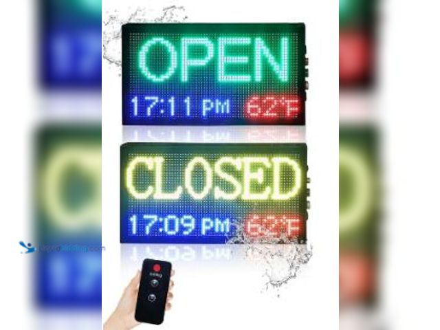 LiquidBidding - Lot 49-1529477 - Commercial LED Open/Closed Sign 16.5 ...