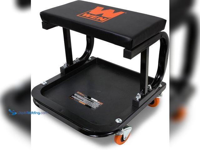 Lot 49-2001169 - WEN 73011T 250 lb. Capacity Rolling Mechanic Seat with Onboard Storage, Model # B092531J7H, Unused, ...
