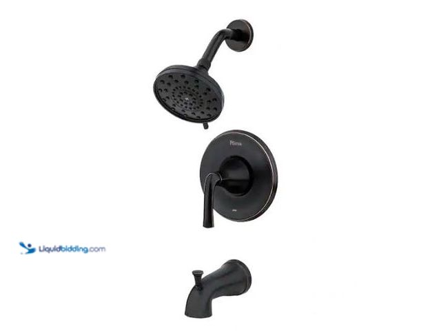 Lot 49-1569058 - Pfister Ladera Single Handle 3-Spray Tub and Shower Faucet 1.8 GPM in Tuscan Bronze (Valve Included)...