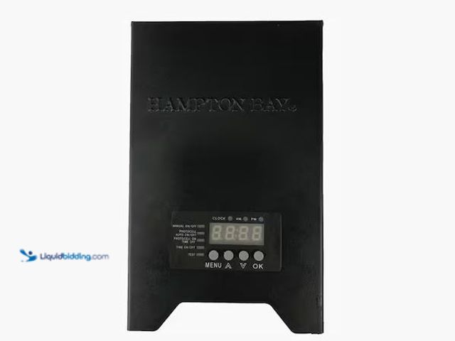 Lot 49-1576390 - Hampton Bay Low-Voltage 300-Watt Metal Landscape Lighting Transformer with Dusk to Dawn Sensor Model...