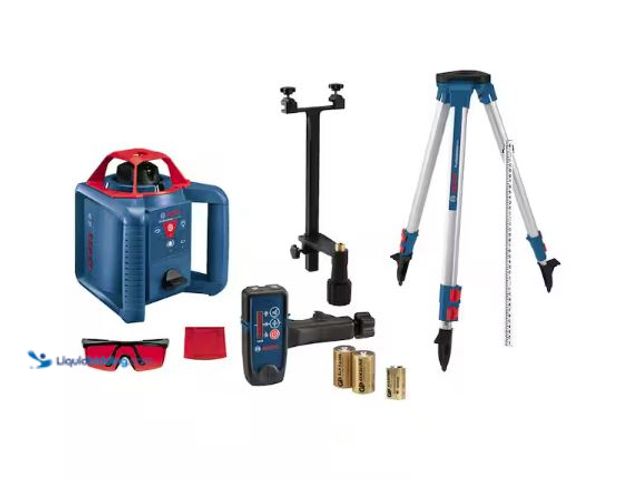 Lot 49-5510460 - Bosch
800 ft. Rotary Laser Level Complete Kit Self Leveling with Hard Carrying Case Internet # 3087...