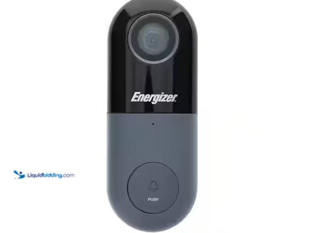 Lot 49-1576420 - Energizer 1080P HD Hardwire Smart Video Doorbell, 140-Degree Field of View, Instant Motion Alerts, W...