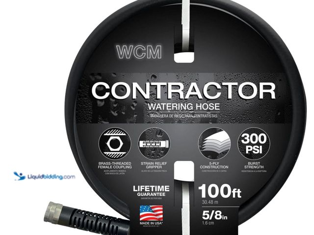 Lot 49-2020799 - Lot of  (2). FLEXON Contractor Grade Garden Hose (5/8 in x 100 ft). Model # 18073. MSRP: $49.98. Unu...