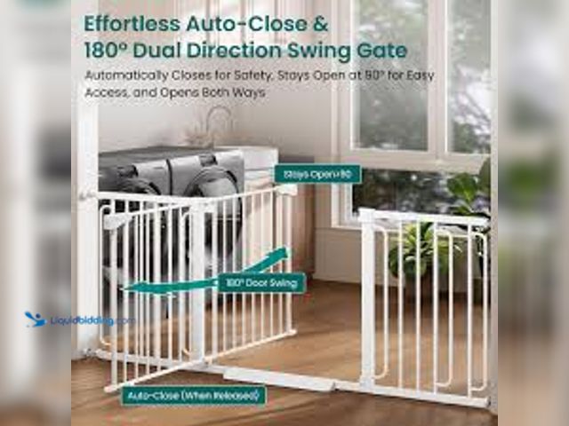 Lot 49-5545654 - Cumbor Safety Gate (white) 36.6'' to 69'' Wide, Unused