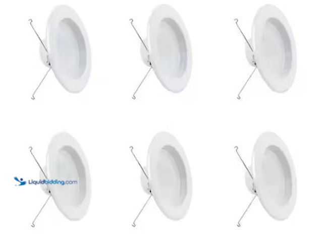 Lot 49-3473100 - Feit Electric 5/6 in. 925 Lumens 2700K Soft White Dimmable Integrated LED Retrofit Recessed Light Ba...