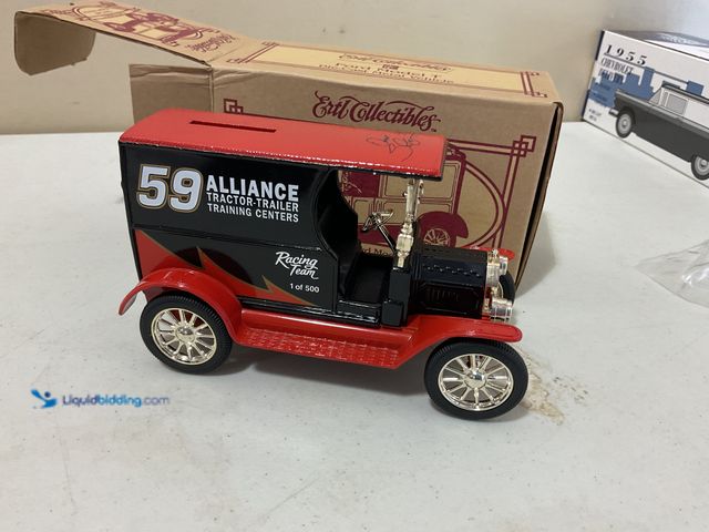 Lot 49-5515687 - Other BRAND NEW IN BOX ERTL COLLECTIBLES 1/25 SCALE DIECAST BANK FORD MODEL T #59 ALLIANCE RACING 1 ...