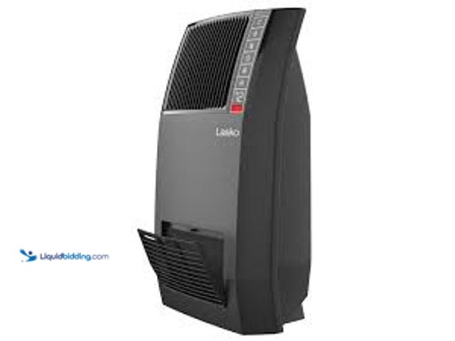 Lot 49-5476678 - Lasko 1500-Watt 20 in. Black Electric Console Ceramic Space Heater with Tip-Over Switch, Adjustable ...