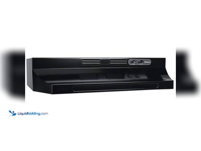 Lot 49-5554109 - Broan-NuTone RL6200 Series 30 in. Ductless Under Cabinet Range Hood with Light in Black Model # RL62...