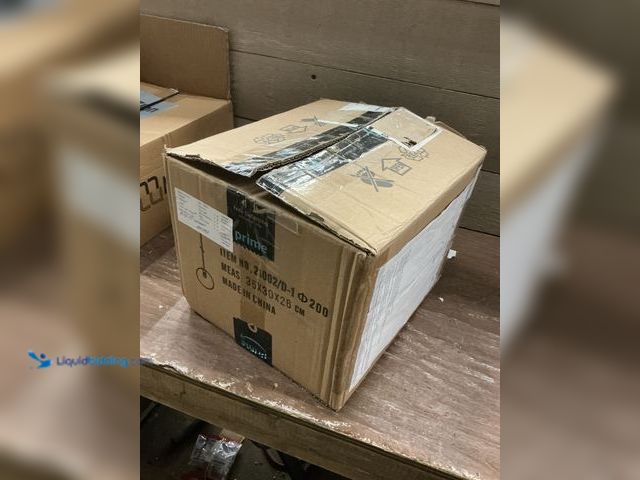 Lot 49-5477859 - Globe Pendant, Matte White Glass with Brass Finish, One Light Pendant Hanging Modern Light Fixture (...