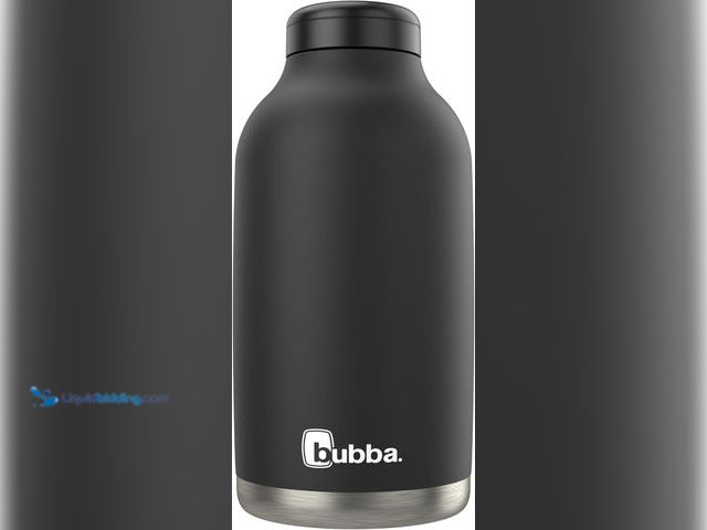 Lot 49-5450024 - Bubba Radiant Stainless Steel Growler Simple Lid 64oz, Rubberized Water Bottle, Medium, Licorice. [M...