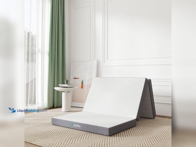 Lot 49-5416034 - Novilla Tri Fold Mattress Twin, 4 Inch Memory Foam Foding. [ASIN: B0CNK3T1PZ] New