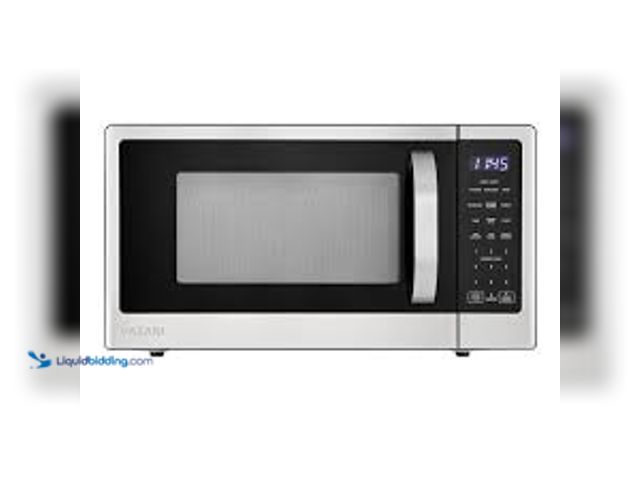 Lot 49-5488354 - Vissani 21 in. 1.1 cu. ft. 1000-Watt Countertop Microwave Oven in Fingerprint Resistant Stainless St...