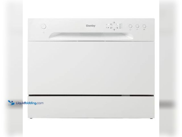 Lot 49-5572254 - Danby 24 in. White CounterTop Front Control Dishwasher with 6-Cycles, 6 Place Settings Capacity. Mod...
