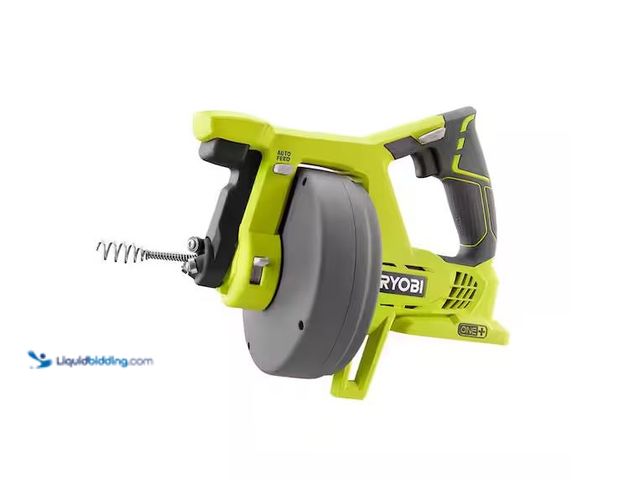 Lot 49-1579058 - RYOBI ONE+ 18V Drain Auger (Tool Only) Model # P4001, Unused, Factory Packed  Ref#HDSB0212