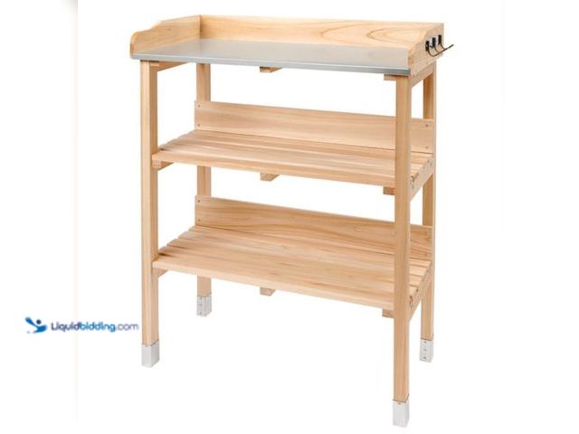 Lot 49-1631215 - Belavi Potting Bench, 29.9" X 14.5" X 36.2",  Model # 103492775, Unused, Has attachments.   Ref#SB07...