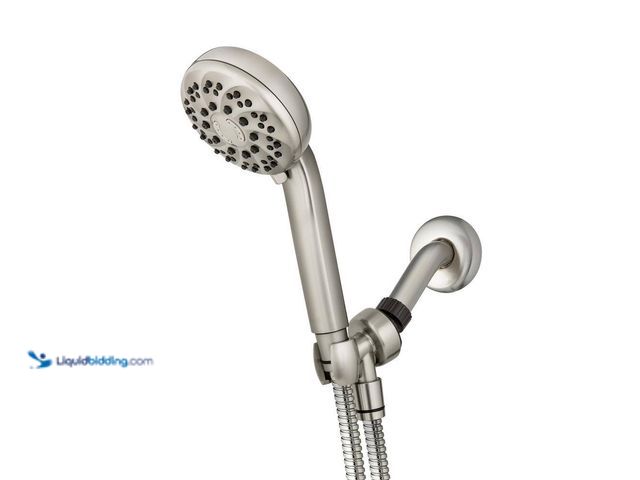 Lot 49-5405822 - Waterpik
7-Spray Wall Mount Handheld Shower Head 1.8 GPM in Brushed Nickel Unused