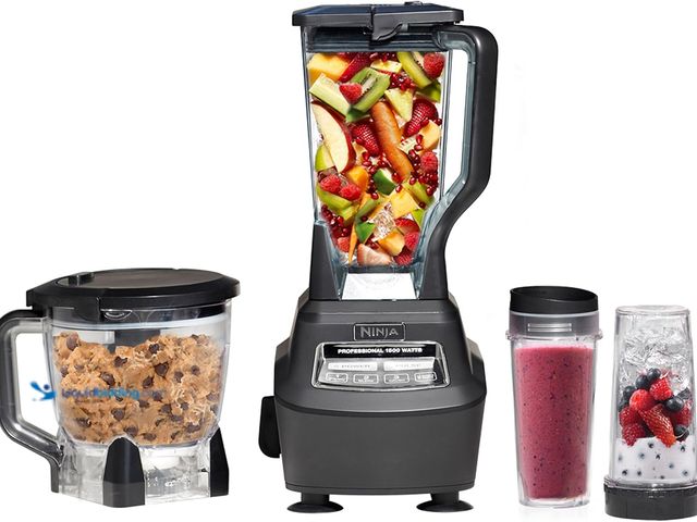 Lot 49-5422380 - Ninja Mega Kitchen System, 1500W, 72 oz. Full-Size Blender & 8-Cup Food Processor with (2) 16 oz. To...