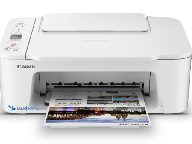 Lot 49-3566737 - Canon PIXMA 3722 Color Inkjet All-in-One Printer | Print Copy Scan | Wireless | Mobile Printing | Pr...