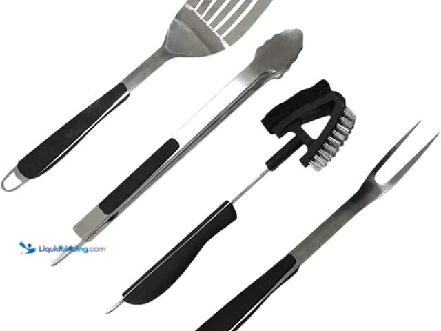 Lot 49-5412823 - NexGrill 4 Piece Stainless Steel BBQ Tool Set. Item is Unused