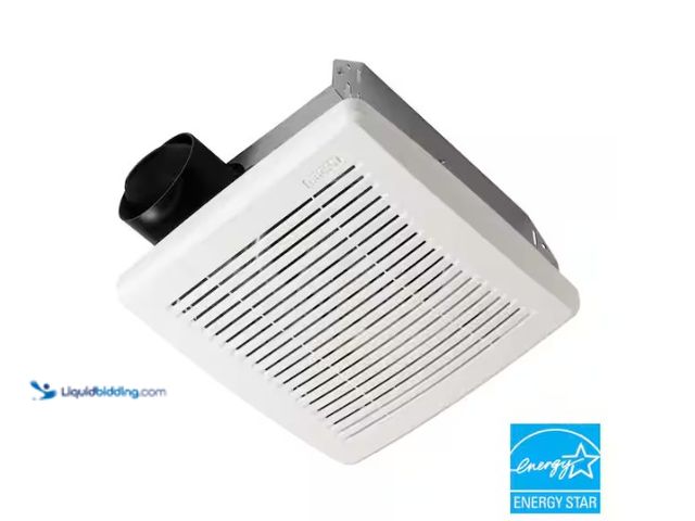 Lot 49-5574083 - Broan-NuTone
50 CFM Ceiling Bathroom Exhaust Fan with No‑Cut Installation, Quiet Operation. Store S...