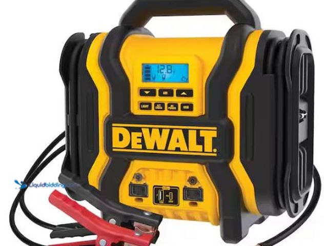Lot 49-3473105 - DEWALT Portable Power 2000 Peak Amp Jump Starter w/Digital Compressor, Model # DXAEPS14, Slightly us...