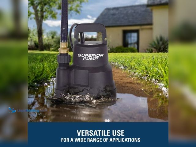 Lot 49-5543045 - Superior Pump 91006 1/4 Horsepower Multi-Use Submersible Utility Pump. Unused. Powers on.