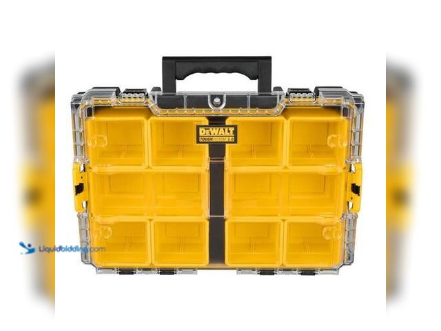 Lot 49-3617099 - DEWALT TOUGHSYSTEM 2.0 10-Compartment Deep Small Parts Organizer model # 1007640373 - Unused   Ref#H...