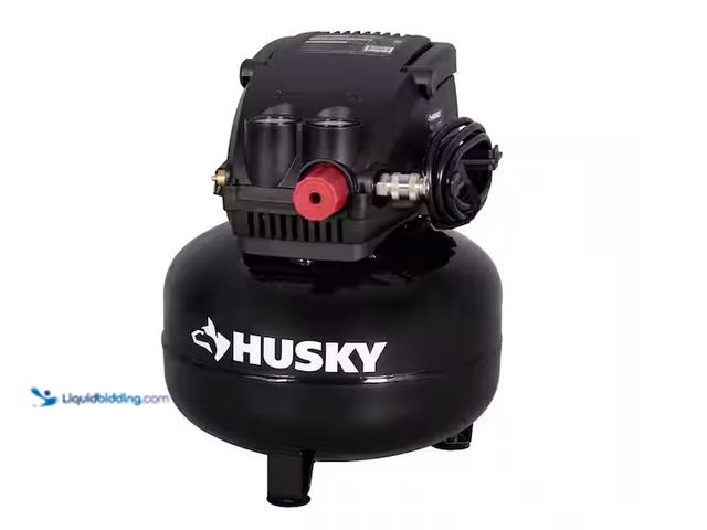 Lot 49-1548047 - Husky 3 Gal. 120PSI Portable Electric Pancake Air Compressor Model #135537115842, Slightly Used  Ref...