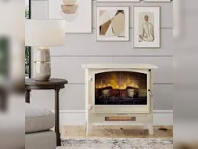 Lot 49-3600165 - Duraflame Freestanding Electric Fireplace Stove Heater with 3D Flame Effect for 1,000 Sq. Ft. Room, ...