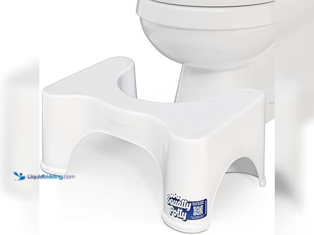 Lot 49-1576809 - Lot of (2) Squatty Potty The Original Bathroom Toilet Stool Height, White, 9 Inch (Pack of 1) Model ...