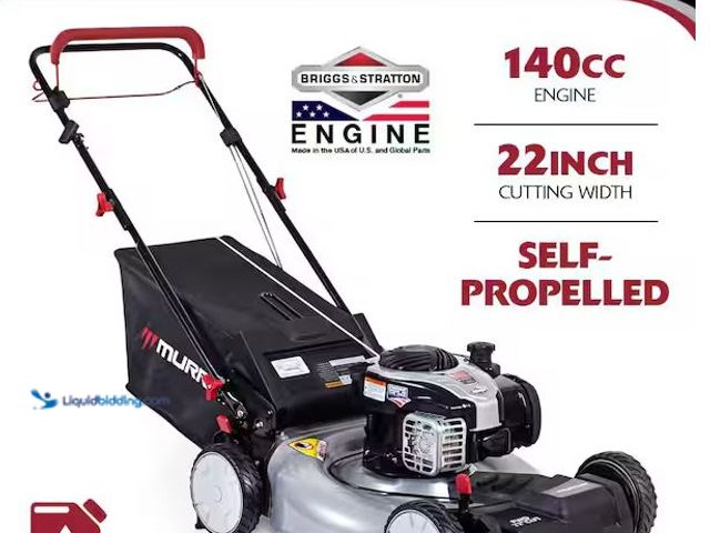Lot 49-5460603 - Murray
22 in. 140 cc Briggs & Stratton Walk Behind Gas Self-Propelled Lawn Mower with Front Wheel D...