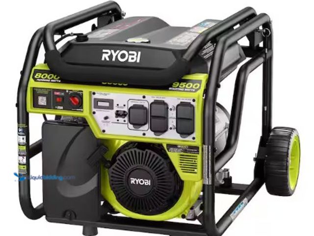 Lot 49-2025523 - RYOBI 9500-Watt Recoil Start Gasoline Powered Portable Generator with CO Detect Shutdown Sensor, Mod...