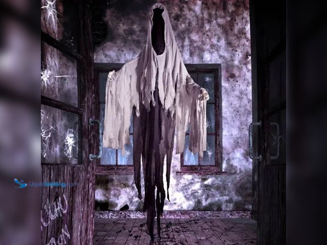 Lot 49-5433993 - New 9ft. Hanging Faceless Creature /Halloween Or Themed Party Prop. New