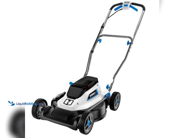 Lot 49-1625817 - HART 40-Volt Cordless 18-inch Push Mower Kit, (1) 6Ah Lithium-Ion Battery, (1) Battery Charger, Mode...