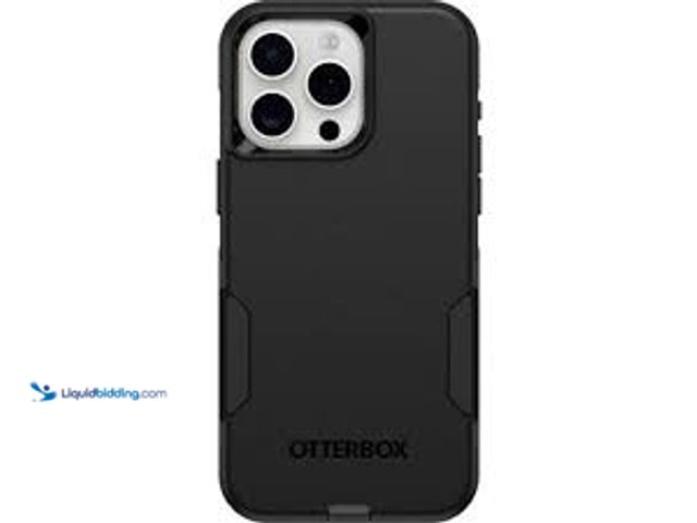 Lot 49-5558917 - OtterBox iPhone 15 Pro Max Commuter Series Case - Black: Wireless Charging Compatible MODEL:84030472...