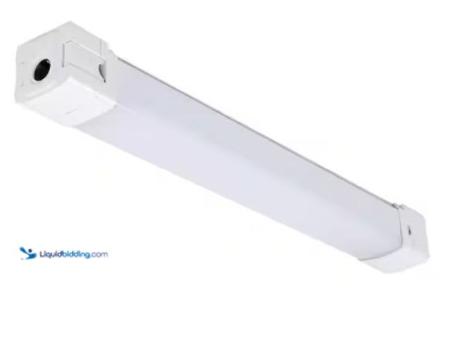 Lot 49-3612832 - 2 ft. Vapor Tight Integrated LED Gray Wraparound Light with Dual Selectable CCT and Lumen, Model # 6...