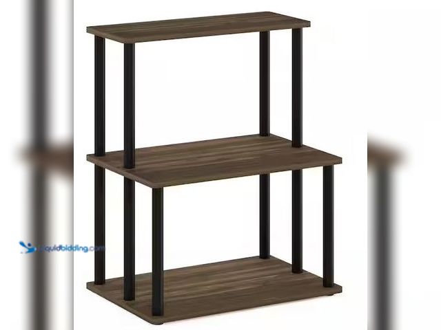 Lot 49-5478506 - Furinno
Turn-N-Tube Columbia Walnut/Black Kitchen Cart with 3-Tier Storage Shelf Internet # 3275922...